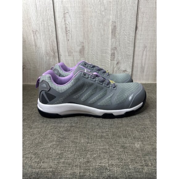 Nautilus Womens Size 10 D Gray & Lavender Athletic Safety Shoes Slip Resistant - Picture 2 of 9